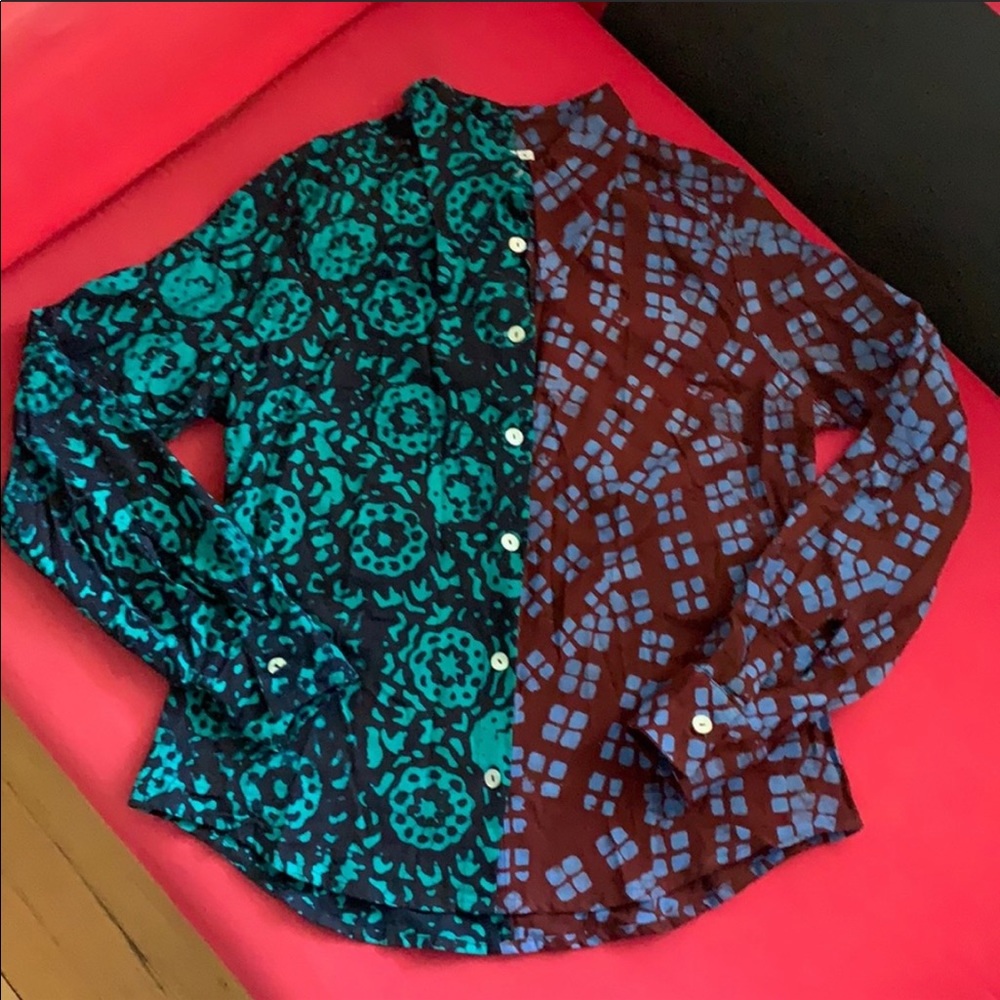 Osei-duro two pattern batik floral shirt
